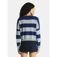thumbnail image 3 of No Boundaries Striped Sweater, Lightweight, Women's, 3 of 5