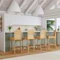 thumbnail image 2 of Butler Specialty Company Flora Rattan 30" Scalloped Edge Bar Stool - Natural, 2 of 8
