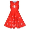 thumbnail image 4 of Robe Fille Cape Rouge Noël Nouvel An Fête 10 Ans, 4 of 8