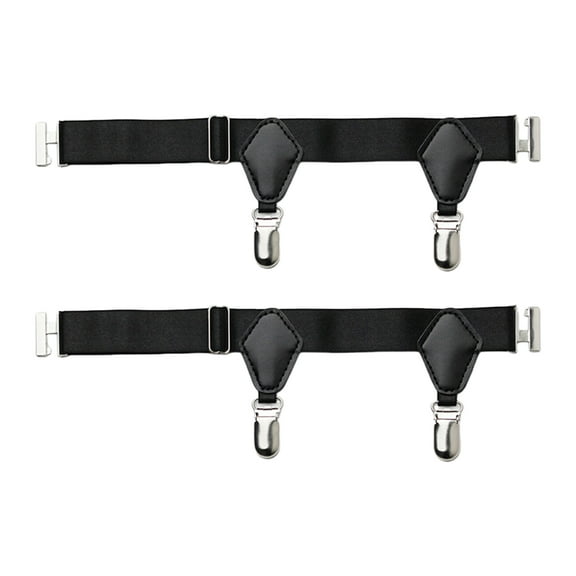 Sock Garters Belt Holders for Men Women Adjustable Non-Slip Sock Strap Suspenders Calf Loop Sock Clip Buckle for Stocking