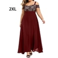thumbnail image 2 of Sonducket Vestido largo bohemio para mujer, vestido veraniego con columpio estético, ropa de moda Vestidos Vino rojo XXL Sonducket AP011134-03, 2 of 5