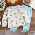 thumbnail image 2 of CAUYDY Toddler Girl Pjs Child Clothing 2T 3T 4T 5T 24Months Fall Winter Long Sleeve Top Pants 2PCS Set Baby Sleepers Little Kid Outfits for Girls Sizes 3-4 Years,Sky Blue, 2 of 9