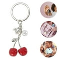thumbnail image 3 of Unique Bargains 1 Pc Stylish Cherry Handbag Charms Keychains Bag Accessories Silver Tone Red, 3 of 5