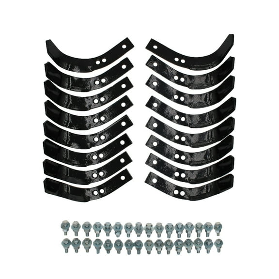 742-04118-0637 Replacement Tiller Tine Set Fits Troy-Bilt Horse Pony Includes Hardware 1270-2A