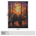 thumbnail image 4 of Orinice Bear Throw Blanket, Flannel Throw Blanket Sofa Chair Cover Decorative for Bed Couch Soft Chair, Pattern Throw Travel Nap Throws Blanket 60x80in, 4 of 6
