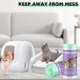 thumbnail image 6 of 100 Pack Cat Litter Box Liners for Pet Clumping & Smartspin Self-cleaning Litter Box, Heavy Duty Drawstring Waste Drawer Liners for Automatic Box, 23" x 12", White, 6 of 6