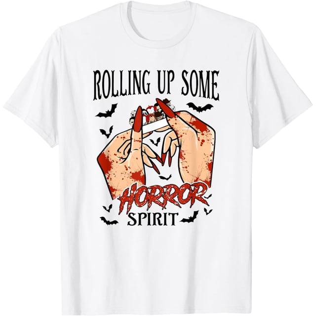Rolling Up Some Horror Spirit, Funny Horror Halloween Camiseta