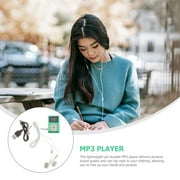ETHZZLE Green Clip Sports MP3 Player with Slot and USB Port, Portable Design for Back to School