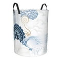 thumbnail image 3 of LNWH Laundry Basket, Wave Traditional Pattern Foldable Laundry Hamper with Handles Waterproof, Medium Size, 3 of 8