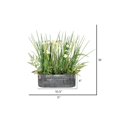 thumbnail image 2 of Vickerman 16" Daffodil In Galvanized Pot - FJ190217, 2 of 2
