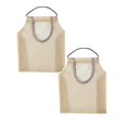 thumbnail image 1 of Oleegame 2PC Produce Storage Kitchen Mesh Fruit Vegetable Storage And Storage Bag Bag Kitchen，Dining & Bar Beige, 1 of 5