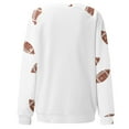 thumbnail image 3 of Shadoumai Football Season Sweatershirt For Women Crew Neck Pullover Long Sleeve Tops Fall Winter Women Football, 3 of 4