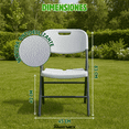 thumbnail image 4 of Silla Plegable Blanco INMATMEX Silla multiusos, 4 of 11