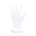 thumbnail image 4 of Maniquí de mano, modelo de joyería, soporte para exhibición de pulseras y collares de madera. blanco, 4 of 9