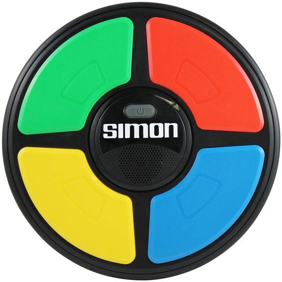 Juego electrónico Basic Fun Simon con pantalla digital de 9 cm de diámetro.