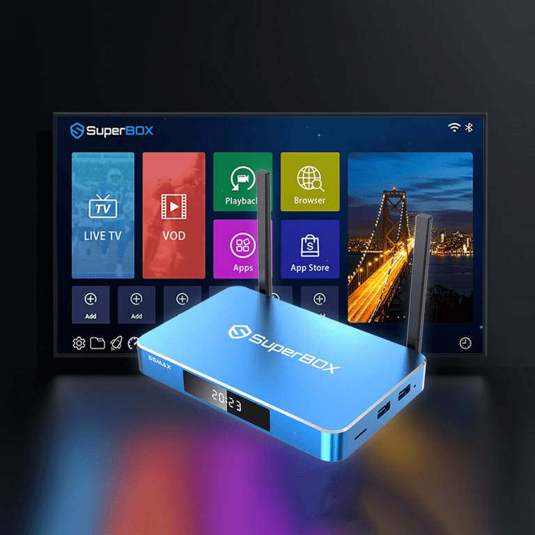 SuperBox S5 Max Smart TV Box & Voice Remote – 2025 4GB RAM+64GB