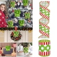 thumbnail image 2 of Under 10 Event & Party Christmas Wired Edge Ribbon 2.5 Inch 5Yard Christmas Craft Ribbon Funny Cartoon Character Gift Wrapping Ribbon Decorative Ribbon for Xmas Tree Wreath Bows DIY Craft, 2 of 6