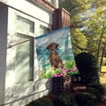 thumbnail image 2 of Carolines Treasures CK1986CHF Mountian Flowers Chocolate Lab Flag Canvas House Size  Large multicolor, 2 of 4