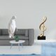 thumbnail image 2 of Escultura de resina con nota musical de pingüino, figura coleccionable, adorno decorativo creativo, estatua de animal, centro de mesa, regalo de inaug, 2 of 8