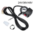 thumbnail image 4 of Universal Refitting Parts Accessories Twist Handlebar Headlight Switch Electric Bicycle Accelerator Battery Level Display E-bike Thumb Throttle 36V, 4 of 8