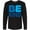 AB-Black, variant on Be Kind Logo in Blue Long Sleeve T-Shirt