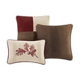 thumbnail image 4 of Madison Park Jackson Blocks 7 Piece Comforter Set, California King, Red, 4 of 5