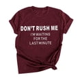 thumbnail image 1 of Hauts d'Été pour Femmes 2023, Chemise à Manches Courtes avec Impression de Lettres, Blouse Décontractée, 1 of 3