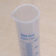 thumbnail image 4 of Speravity Cilindro de medición de plástico de 500 ml Tubo de línea azul Herramienta de medida de precisión resistente a la corrosión Material de laboratorio, 4 of 6