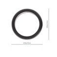 thumbnail image 2 of OULII 4 Pcs Bague pour Hommes en Silicone Noir Rond avec Confort, 2 of 7