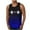 Blue-1, variant on Virmaxy Men's Trendy Printed Tank Top Crew Neck Athletic Vest Workout Sleeveless Shirts Pullover Fitness Vest Performance Workout Muscle Cut Tee Tops Blue-1 L