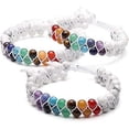 thumbnail image 5 of Pulsera de cuentas de chakras, pulsera de cristal curativa de los 7 chakras, pulsera de cuentas de piedra de yoga, pulsera de meditación, relajación y ansiedad., 5 of 5