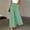 Green, variant on Babysbule Pants for Women Fashion Summer Casual Solid Drawstring Pocket Elastic Waist Long Wide Leg Pants
