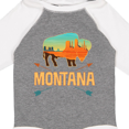 thumbnail image 4 of Inktastic Montana Gift Buffalo Silhouette Boys or Girls Long Sleeve Baby Bodysuit, 4 of 5