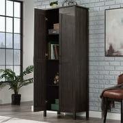Sauder Two-Door Storage Cabinet, Blade Walnut Finish