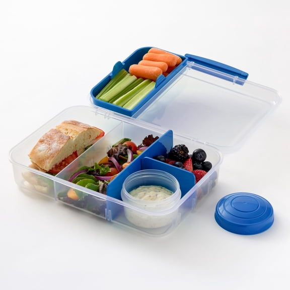 Rubbermaid Pack & Go 1.48 L Bento Create with Mini Bite, Meal Prep Container with Compartments and Dividers