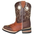 thumbnail image 3 of The Western Shops Kids Square Toe Leather Western Cowboy Boot, 3 of 5
