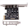 thumbnail image 2 of 2X PCI Expansion Card 4-Ports (Type-C+A) USB 3.2 Expansion Card 5Gbps High Speed Hub Driver-Free for Desktop Computer, 2 of 8