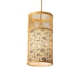 thumbnail image 2 of Lámpara colgante de bambú tejida, lámpara colgante estilo bohemio, lámpara de araña estilo japonés Estilo C Yuyangstore Pantalla de lámpara, 2 of 8