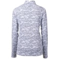 thumbnail image 3 of Women's Cutter & Buck Charcoal Nebraska Huskers Traverse Camo Stretch Quarter-Zip Pullover Top, 3 of 3
