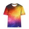 thumbnail image 2 of YOZGXEG Going Out Tops For Women Loose Round Neck Short Sleeve T Shirt Women Soft Polyester Spandex Casual Graphic Print Top Yellow S-3Xl, 2 of 5