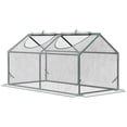 thumbnail image 1 of Portable Mini Greenhouse - 47" Clear Steel Frame Garden Tunnel for Patio, Balcony & Backyard Planting with 2 Windows, 1 of 7