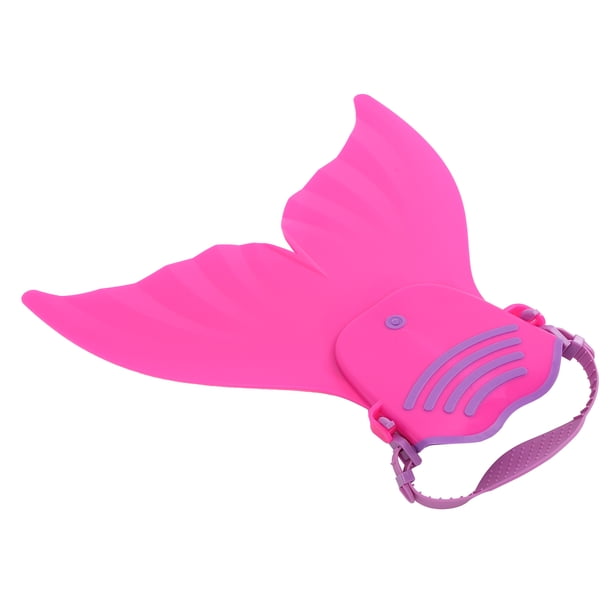 Aleta De Natación Monoaleta De Sirena Para Niños, Aletas De Cola Monolíticas, Aletas De Una Pieza, Color Rosa