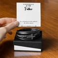 thumbnail image 2 of Celebration of a Life Men's Cross Bracelet - Vegan Leather with Stainless Steel, 2 of 14