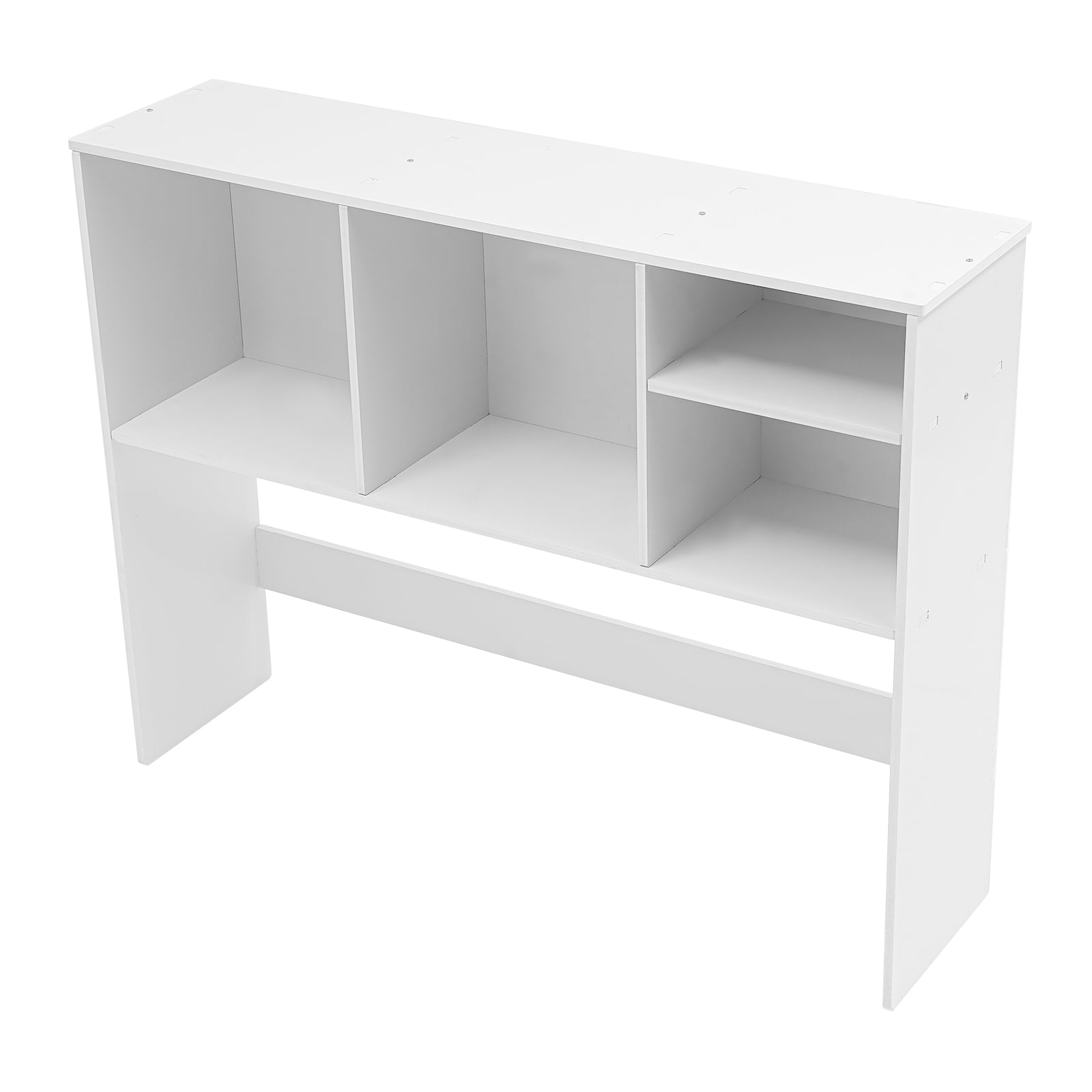 Office Desk Bookshelf Holder, Table Standing Desk Book Organizer White 37*9.5*28.7in