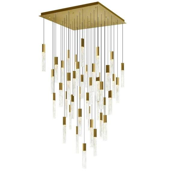 CWI Lighting Greta Integrated LED Brass Chandelier