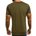 thumbnail image 3 of Gvmfive Men Short Sleeve T-shirt Round Neck Camo Print Loose Tops Tee, 3 of 7