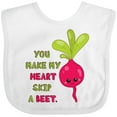 thumbnail image 3 of Inktastic You Make My Heart Skip a Beet Boys or Girls Baby Bib, 3 of 4