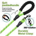 thumbnail image 6 of 5 ft Dog leash with comfortable padded handle and highly reflective wires Dog leashes-Green, 6 of 7