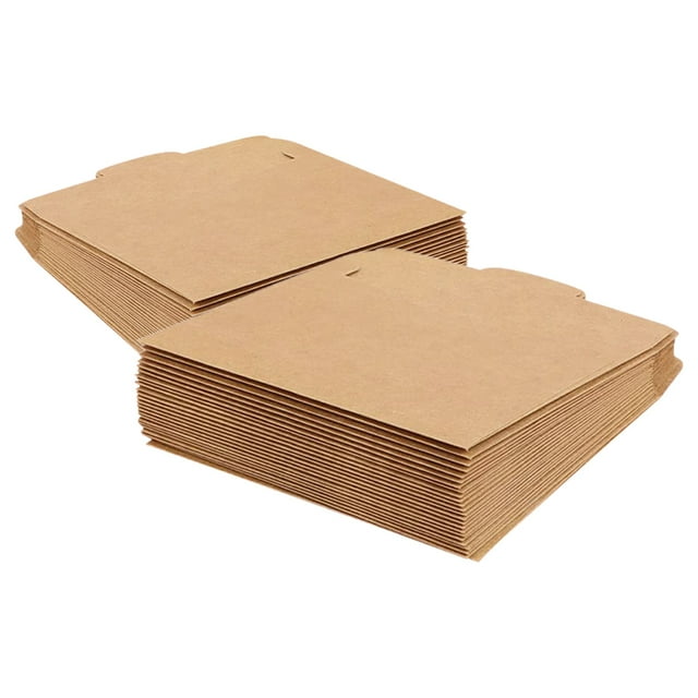 FONDOTIN 100pcs Party Favor Bags For Packaging Items Kraft Paper Light Brown Retro Style Protection Stationery Users