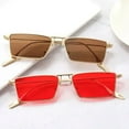 thumbnail image 5 of Vintage Narrow Small Sunglasses Women Luxury Brand Metal Frame Sun Glasses Rectangle Driving Eyeglasses Fishing Eyewear Men 2023, 5 of 9